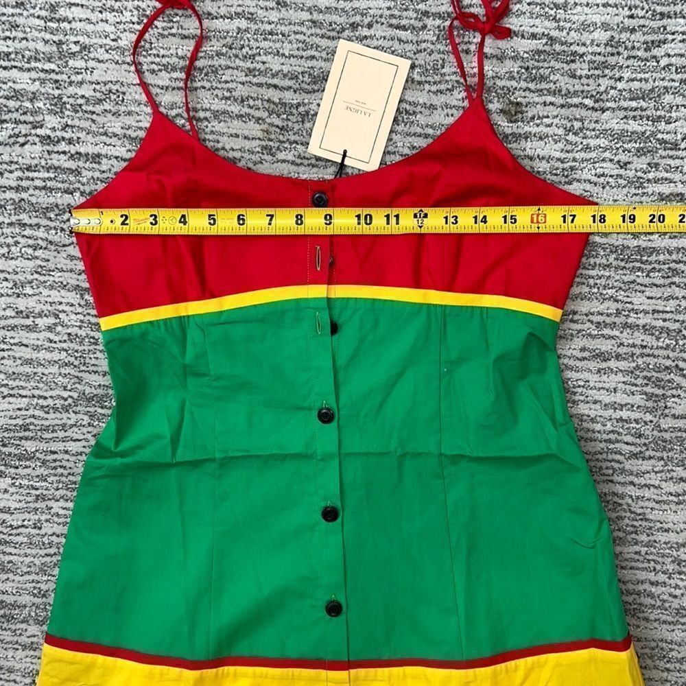 NWT La Ligne Color-block Spaghetti Strap MIDI Dre… - image 7